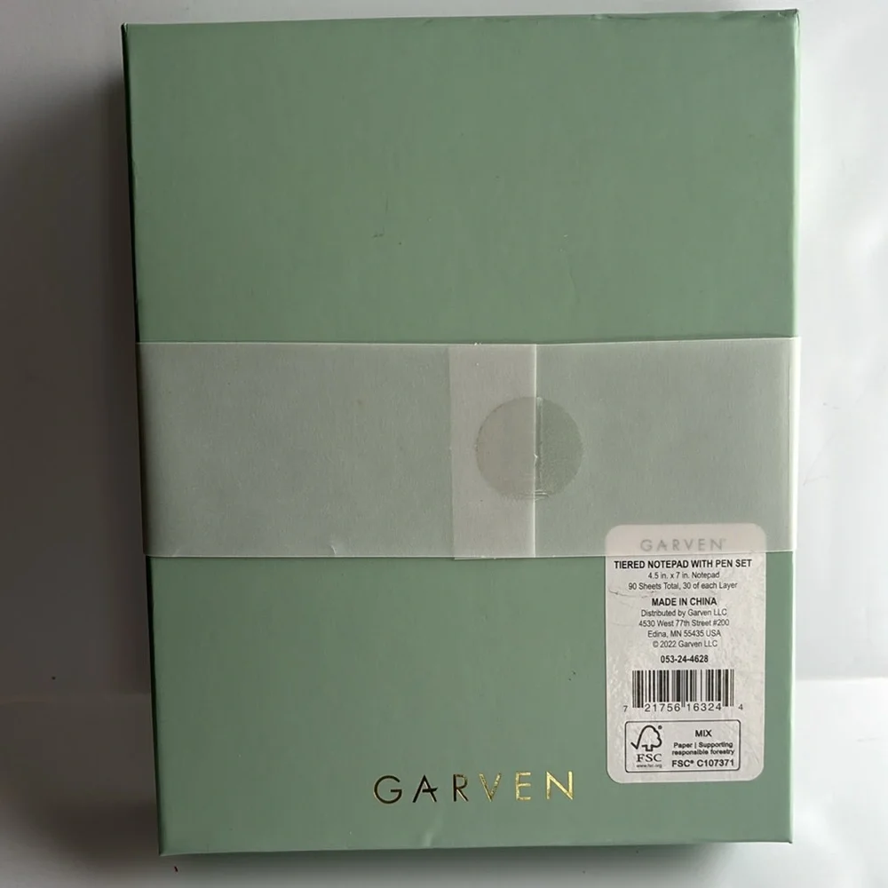 Garven Tiered Notepad with Pom Pen Set